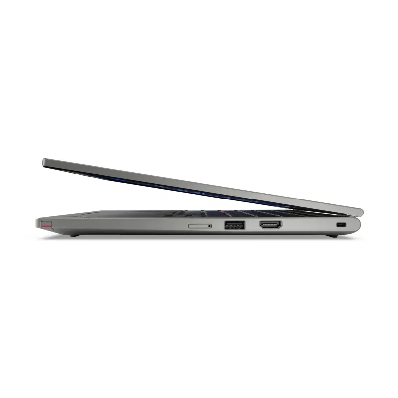 Hibridinis 2-in-1 nešiojamas kompiuteris Lenovo ThinkPad L13 Gen 6 — Intel Core Ultra 5 225U, 13,3 colio WUXGA jutiklinis, 16GB LPDDR5x, 512GB SSD, Windows 11 Pro, Pilka