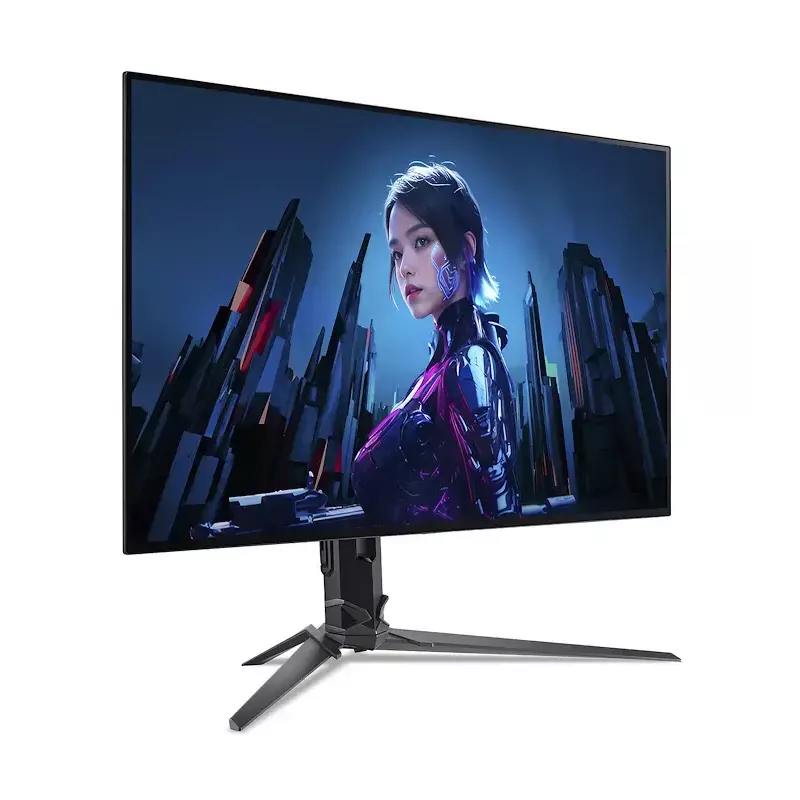Acer Predator X32X3BMIIPHUZX kompiuterio monitorius 31,5 colio, 4K UHD QD-OLED 3840x2160, 240 Hz, 0,01 ms, USB-C, AMD FreeSync Premium, garsiakalbiai, VESA, reguliuojamas aukštis, juodas
