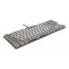 Mechaninė klaviatūra Cherry KC 500 MX LP TKL – QWERTZ vokiškas išdėstymas, USB, 88 klavišai, pilka