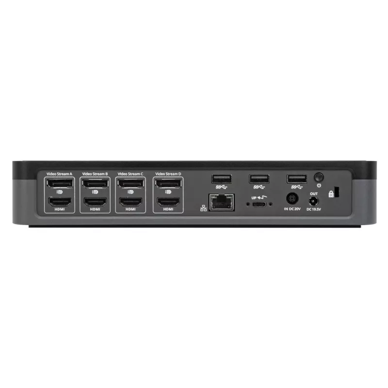 Targus DOCK570EUZ universalus USB-C dokas keturiems 4K ekranams, juodas
