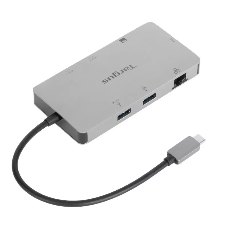 Targus DOCK423EU USB-C dokavimo stotelė su dviem HDMI, 100W PD, sidabrinė