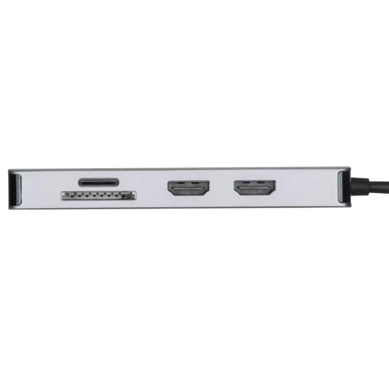 Targus DOCK423EU USB-C dokavimo stotelė su dviem HDMI, 100W PD, sidabrinė