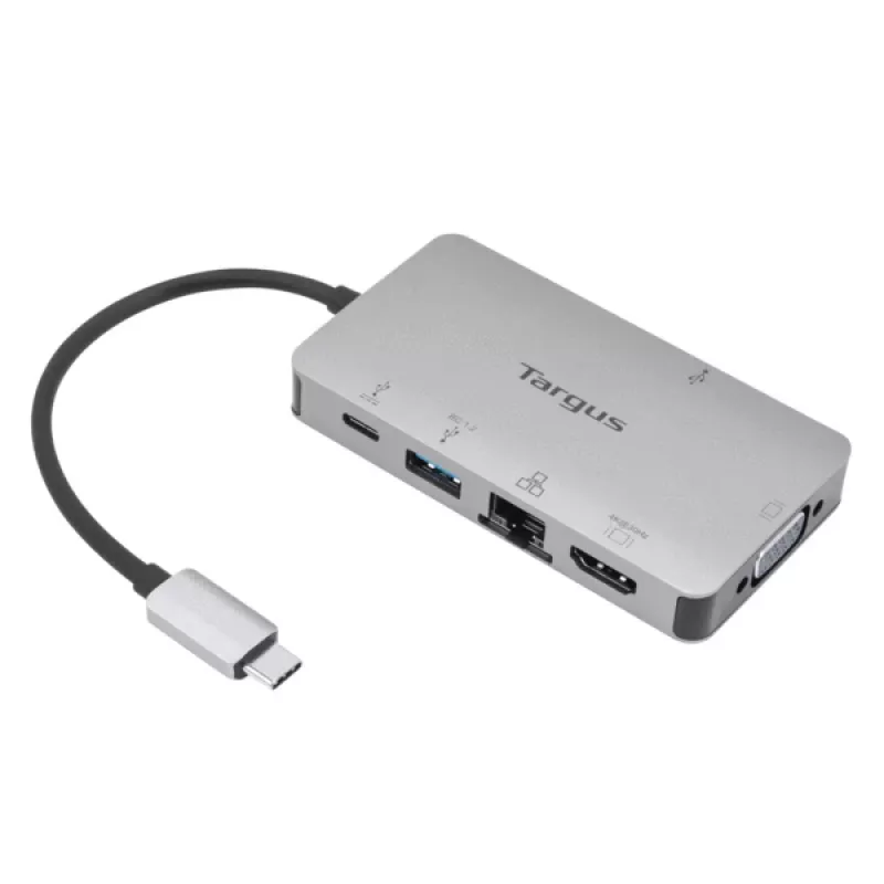Docking stotelė Targus DOCK419, laidinė, USB 3.2 Gen 1 Type-C, pilka