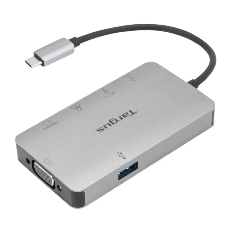 Docking stotelė Targus DOCK419, laidinė, USB 3.2 Gen 1 Type-C, pilka
