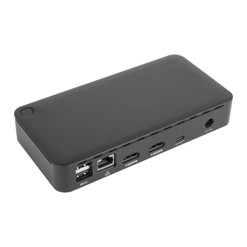 Targus DOCK310EUZ USB-C dokų stotelė su 65W įkrovimu, juoda