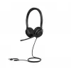 Yealink UH35 Dual UC USB-C/A ausinės, laidinės, 20–20000 Hz, skambučiams/muzikai, 139,5 g, juodos