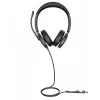 Yealink UH48 Dual Teams USB-C/A ausinės, laidinės, skambučiams/muzikai, 20–20000 Hz, 169 g, juodos