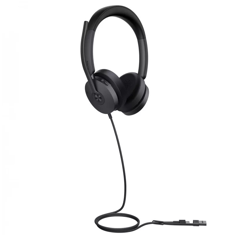 Yealink UH48 Dual Teams USB-C/A ausinės, laidinės, skambučiams/muzikai, 20–20000 Hz, 169 g, juodos