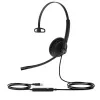 Yealink UH34 Lite Mono Teams ausinė, laidinė, 20–20000 Hz, biurui/skambučių centrui, 84 g, juoda