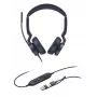 Yealink UH46 Dual Teams USB-C/A ausinės, laidinės, 20–20000 Hz, biurui/skambučių centrui, 166 g, juodos