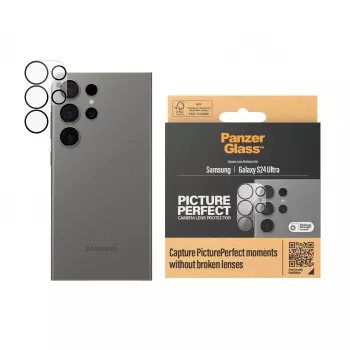 PanzerGlass Camera Lens Protector Samsung Galaxy S24 Ultra Atsparus Įbrėžimams ir Smūgiams