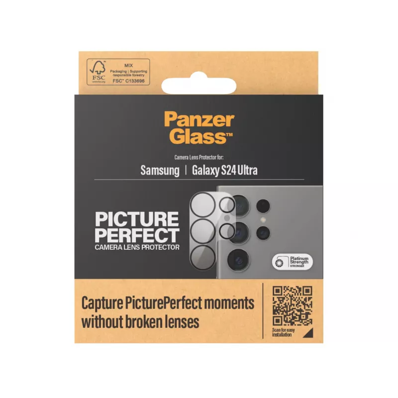 PanzerGlass Camera Lens Protector Samsung Galaxy S24 Ultra Atsparus Įbrėžimams ir Smūgiams