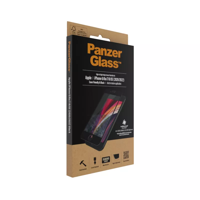 PanzerGlass ® Apsauginis stiklas iPhone 8 | 7 | 6s | 6 | SE (2020/2022) | Edge-to-Edge