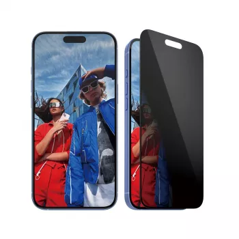 PanzerGlass® privatumo ekrano apsauga iPhone 16 Plus | 15 Plus | Ultra-Wide Fit su EasyAligner
