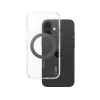 PanzerGlass CARE™ by ® Dėklas Skaidrus su Juodu Pėdeliu ir MagSafe iPhone 16