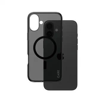 PanzerGlass CARE™ by ® Urban Combat Case Smokey su juodu MagSafe, iPhone 16 Plus