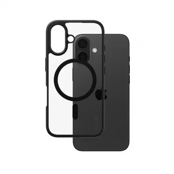 PanzerGlass CARE™ by ® Urban Combat Case permatomas su juodu rėmeliu ir MagSafe, iPhone 16