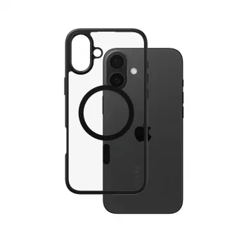 PanzerGlass CARE™ by ® Urban Combat Case Skaidrus su juodu rėmeliu ir MagSafe, iPhone 16 Plus