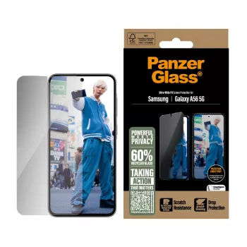 PanzerGlass ® Privatumo ekrano apsauga Samsung Galaxy A56 5G | Ultra-Wide Fit