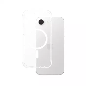 PanzerGlass CARE™ by ® Samba Dėklas Skaidrus su Baltu Qi Suderinamas iPhone 17e | 16e