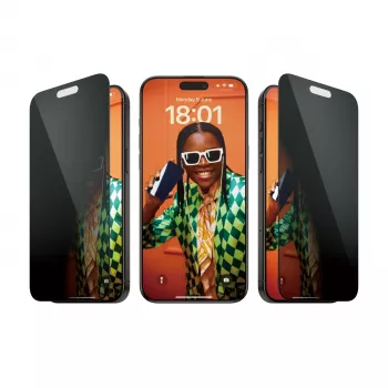 PanzerGlass® privatumo ekrano apsauga iPhone 15 Pro Max | Ultra-Wide Fit su EasyAligner
