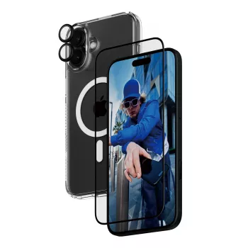 PanzerGlass ® 3-in-1 apsaugos rinkinys iPhone 16 Plus