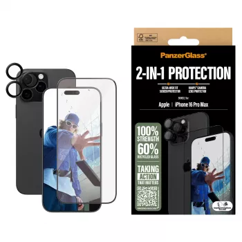 PanzerGlass ® 2-in-1 rinkinys iPhone 16 Pro Max