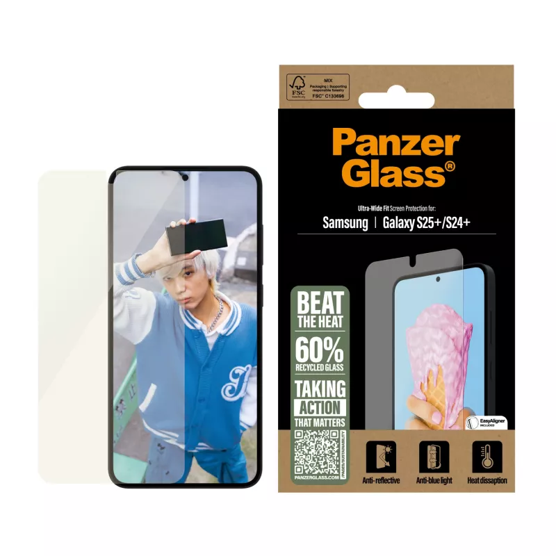 PanzerGlass ® All-in-One ekrano apsauga Samsung Galaxy S25+ | S24+ | Ultra Wide Fit