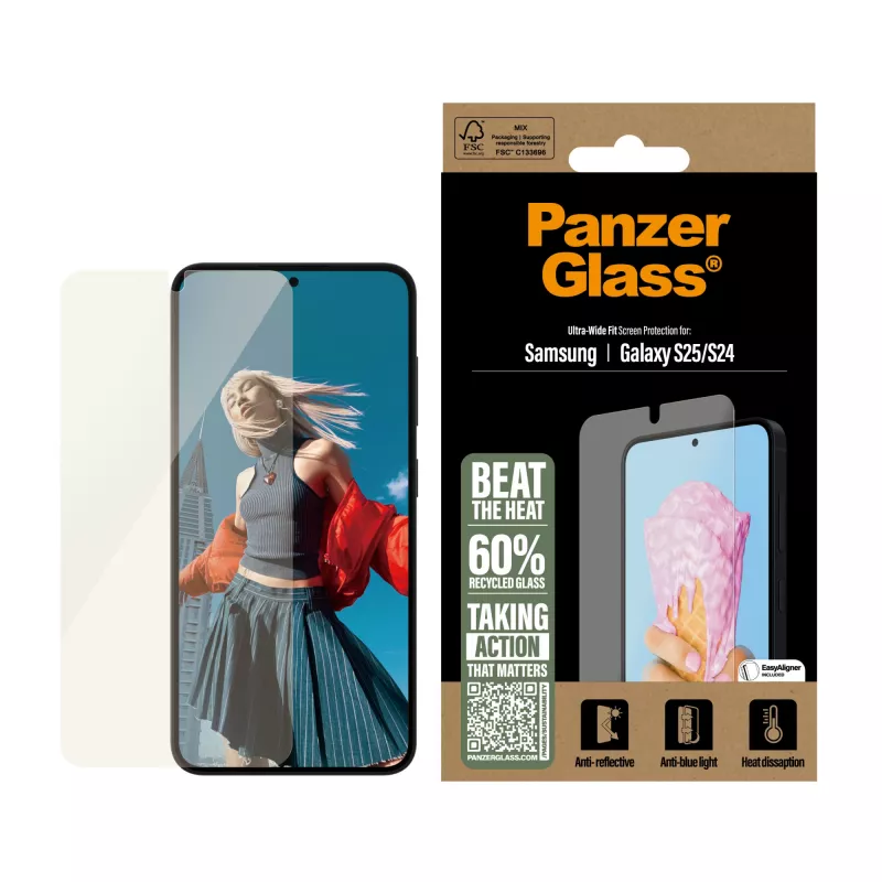 PanzerGlass ® All-in-One Ekrano apsauga Samsung Galaxy S25 | S24 | Ultra Wide Fit