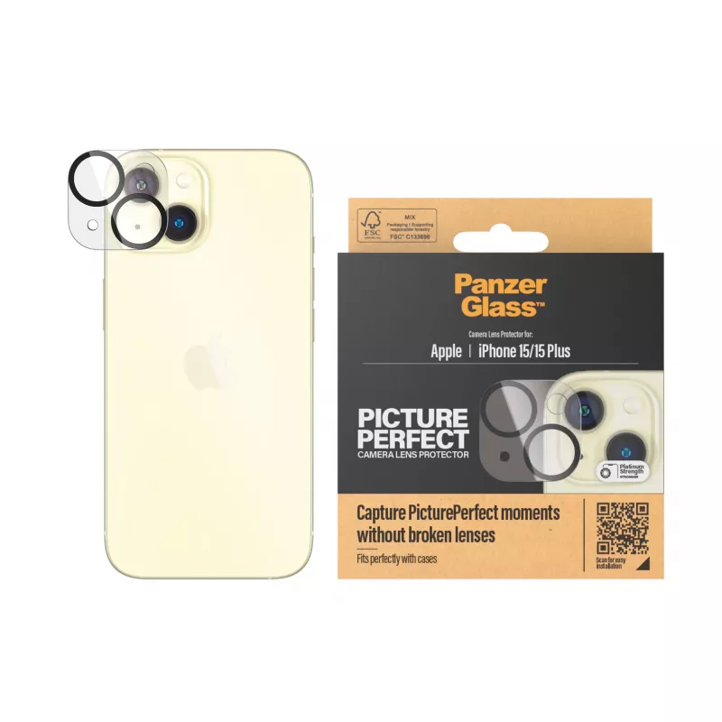 PanzerGlass ® PicturePerfect fotoaparato objektyvo apsauga iPhone 15 | 15 Plus