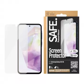 PanzerGlass SAFE. by ® Apsauginis stiklas Samsung Galaxy A35 5G | Ultra-Wide Fit su EasyAligner