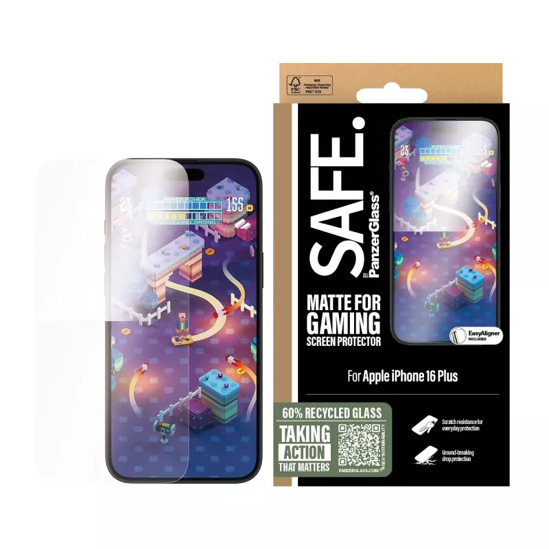 PanzerGlass SAFE. by ® Gaming Screen Protector iPhone 16 Plus | 15 Plus Ultra-Wide Fit