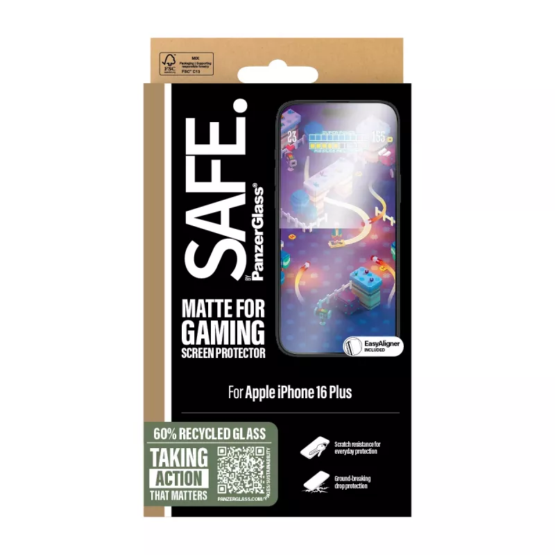 PanzerGlass SAFE. by ® Gaming Screen Protector iPhone 16 Plus | 15 Plus Ultra-Wide Fit