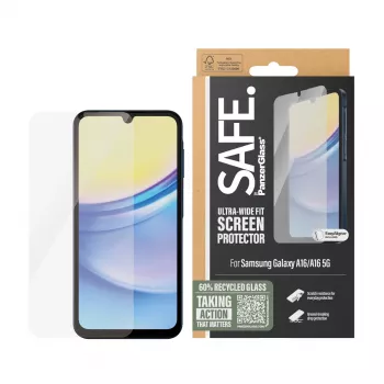 PanzerGlass SAFE. by ® Apsauginis stiklas Samsung Galaxy A16 | A16 5G | Ultra-Wide Fit