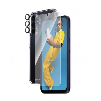 PanzerGlass ® 3-in-1 Apsaugos rinkinys Samsung Galaxy A15 | A15 5G | Ultra-Wide Fit su EasyAligner