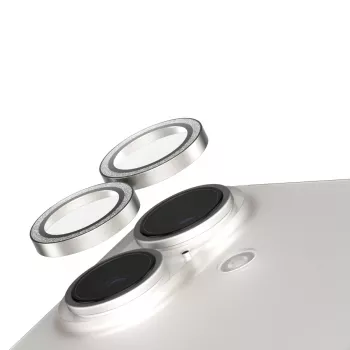 Apsauginiai objektyvų žiedai PanzerGlass SAFE. Glitter Silver iPhone '24 6,1 colio | 6,7 colio