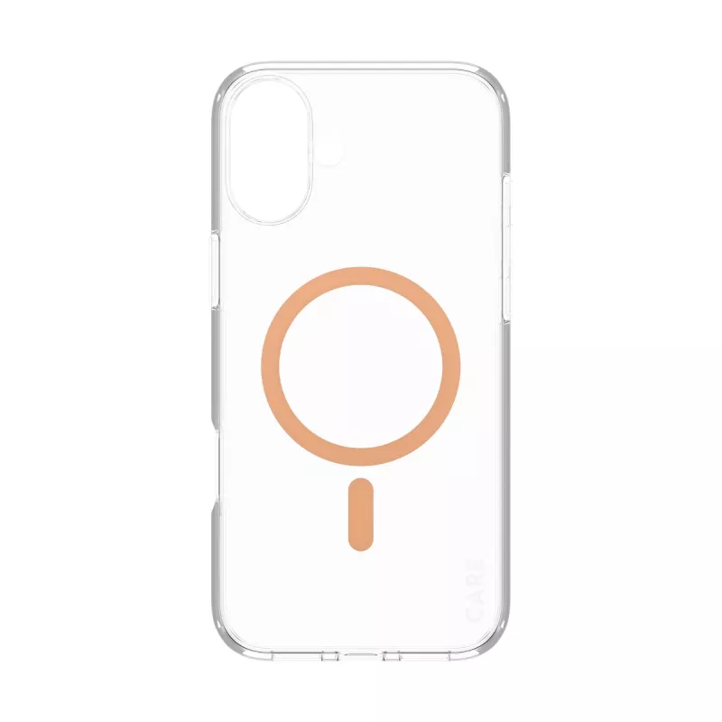 PanzerGlass CARE™ by ® Urban Combat Case Skaidrus su Persikiniu MagSafe iPhone 16 Plus