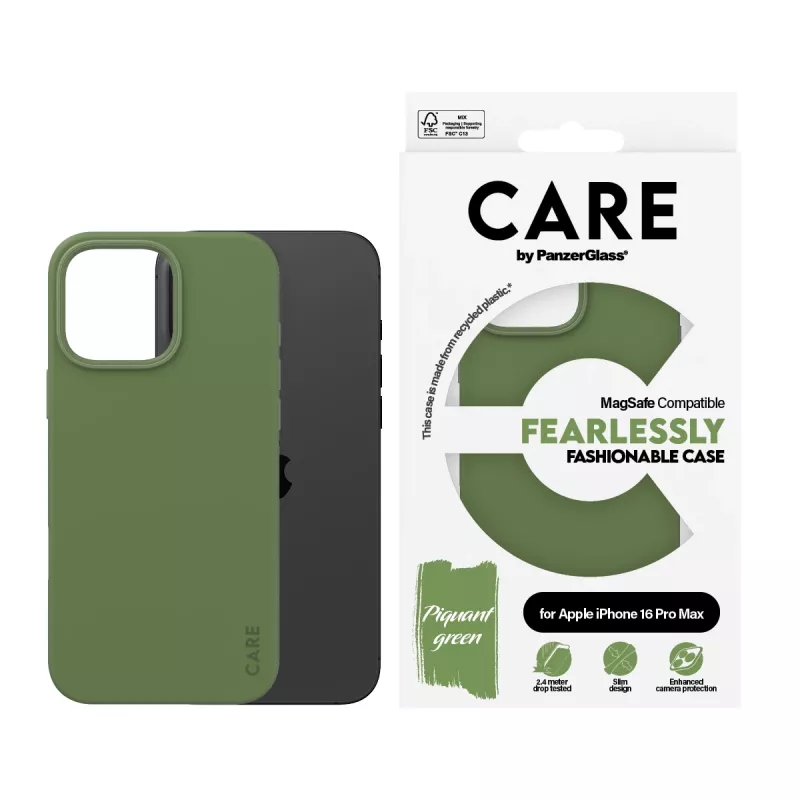 PanzerGlass CARE™ by ® Dėklas Žalias su MagSafe iPhone 16 Pro Max