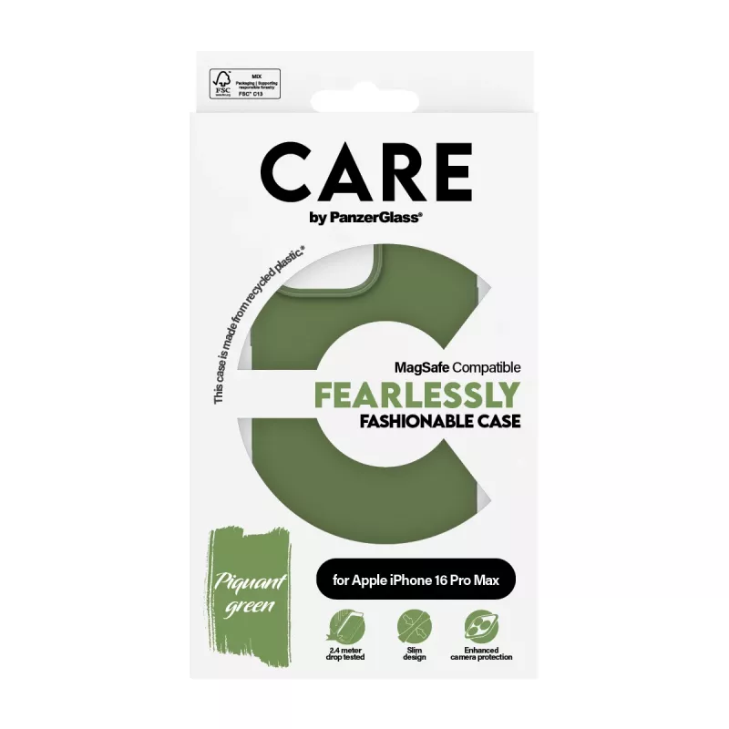 PanzerGlass CARE™ by ® Dėklas Žalias su MagSafe iPhone 16 Pro Max