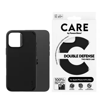 PanzerGlass CARE Feature Case Double Defense Black iPhone '24 6.9 colio Pro