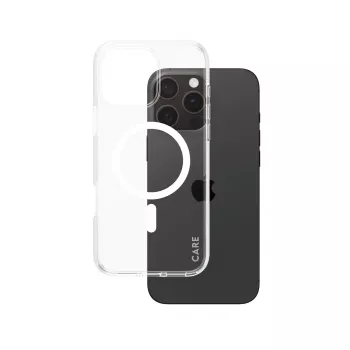 PanzerGlass CARE™ by ® Urban Combat dėklas permatomas su balta MagSafe iPhone 16 Pro Max
