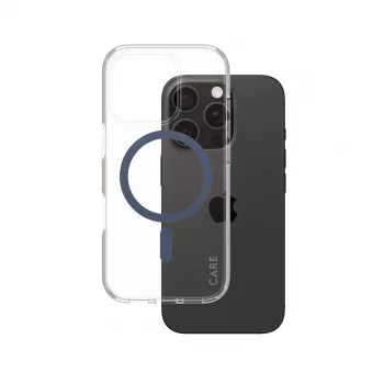 Dėklas PanzerGlass CARE by Flagship Case Transparent Urban Combat Blue MagSafe, skirtas iPhone 16 Pro