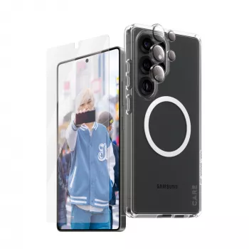 PanzerGlass® | CARE by® Flagship 3-in-1 rinkinys Samsung Galaxy S25 Ultra