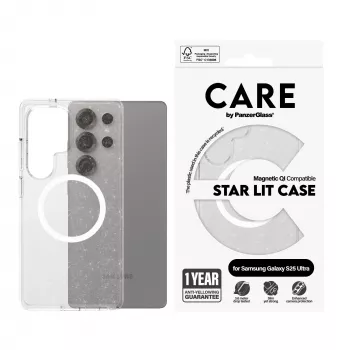 PanzerGlass CARE™ by ® Urban Combat dėklas Star Lit w. White Qi suderinamas Samsung Galaxy S25 Ultra