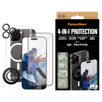 PanzerGlass ® 4-in-1 apsaugos rinkinys iPhone 16 Pro Max