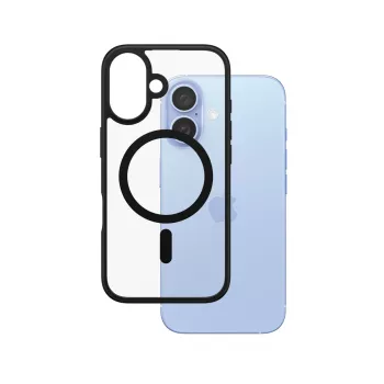 PanzerGlass HardCase Skaidrus su juodu rėmeliu ir MagSafe, iPhone 16