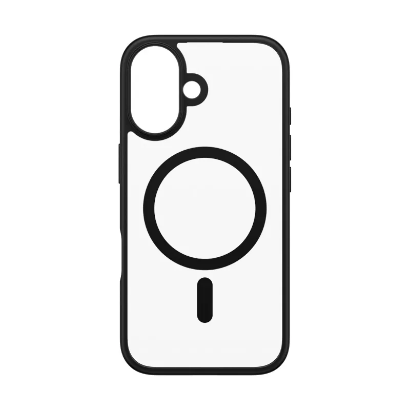 PanzerGlass HardCase Skaidrus su juodu rėmeliu ir MagSafe, iPhone 16