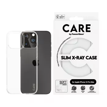 PanzerGlass CARE™ by ® X-Ray Case iPhone 15 Pro Max, Dėklas, Apple, Apple - iPhone 15 Pro Max, Skaidrus