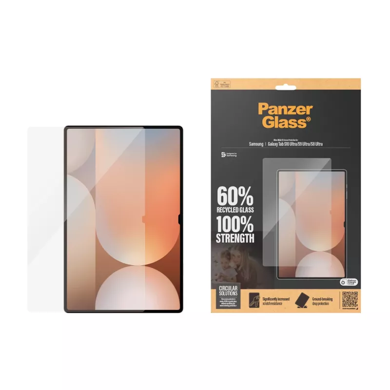 PanzerGlass ® Ekrano apsauga Samsung Galaxy Tab S8 Ultra | S9 Ultra | S10 Ultra | Ultra-Wide Fit