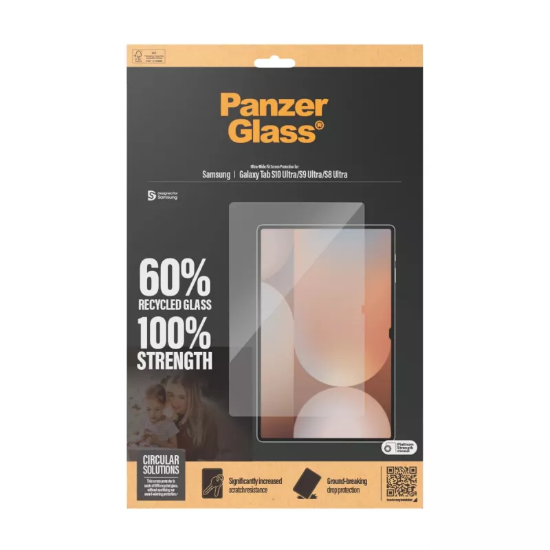 PanzerGlass ® Ekrano apsauga Samsung Galaxy Tab S8 Ultra | S9 Ultra | S10 Ultra | Ultra-Wide Fit
